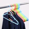 New Dual-Purpose Balcony Hangers Single Dry Wet Drying Solid Thickened Plastic Clothing Hangers Rotating Non-Slip Design Factory