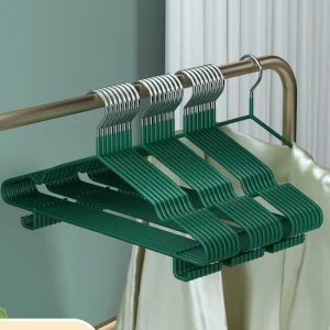 Factory Wholesale Colorful Non-slip Clothes Hanger Household Space Saving Plastic Hangers With Hooks