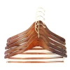 Customized Top Wooden Hangers with Metal Swivel Hook