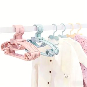 Kids Butterfly Plastic Clothing Hangers(10-pack)